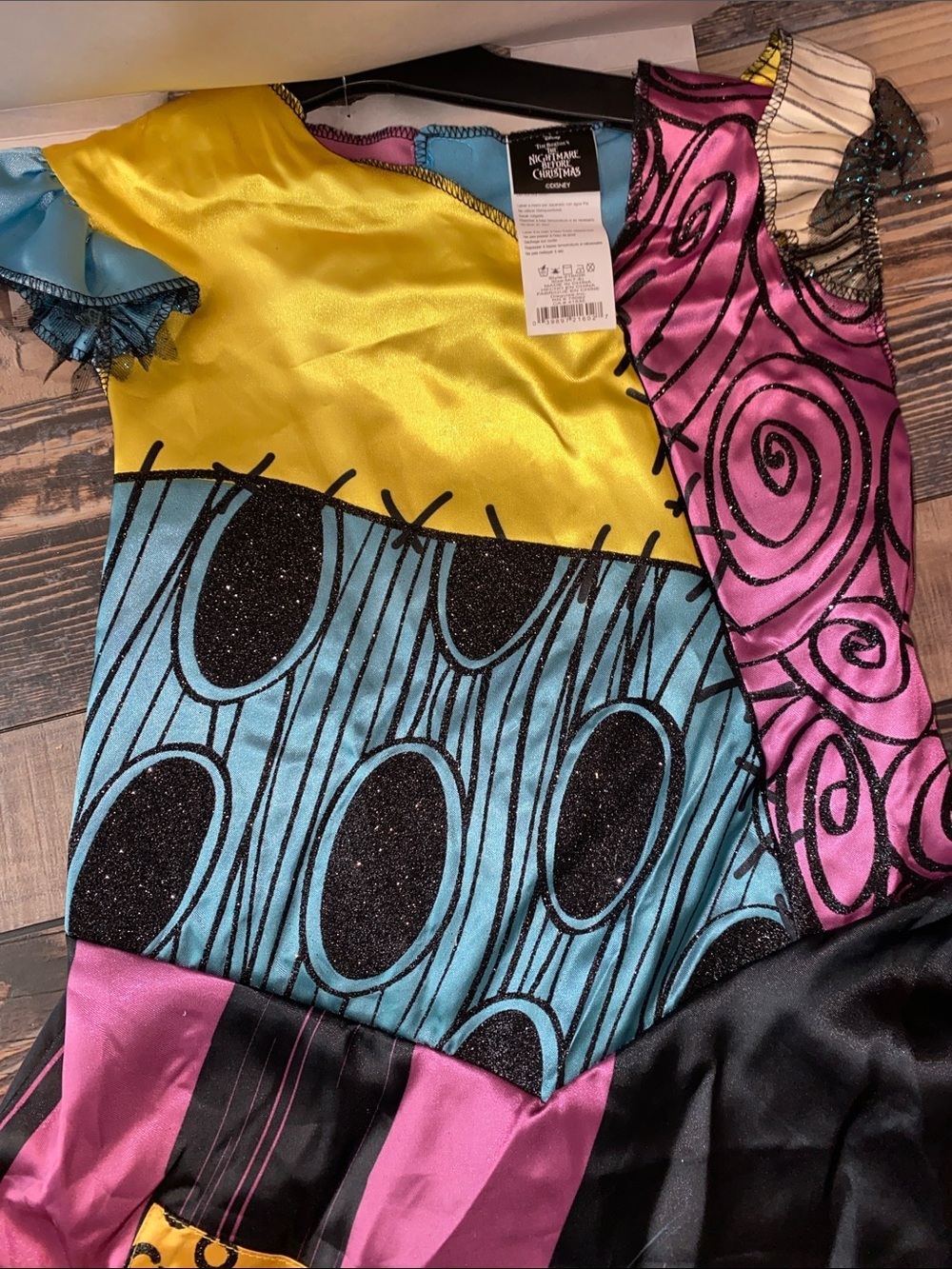 Disney Sally Patchwork Costume dress size M 7-8 - Picture 3 of 5
